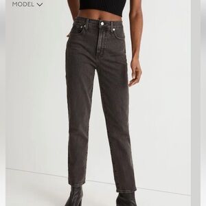Madewell Women's ‘The Perfect Vintage Jeans’ Faded Black Straight Leg Size 27